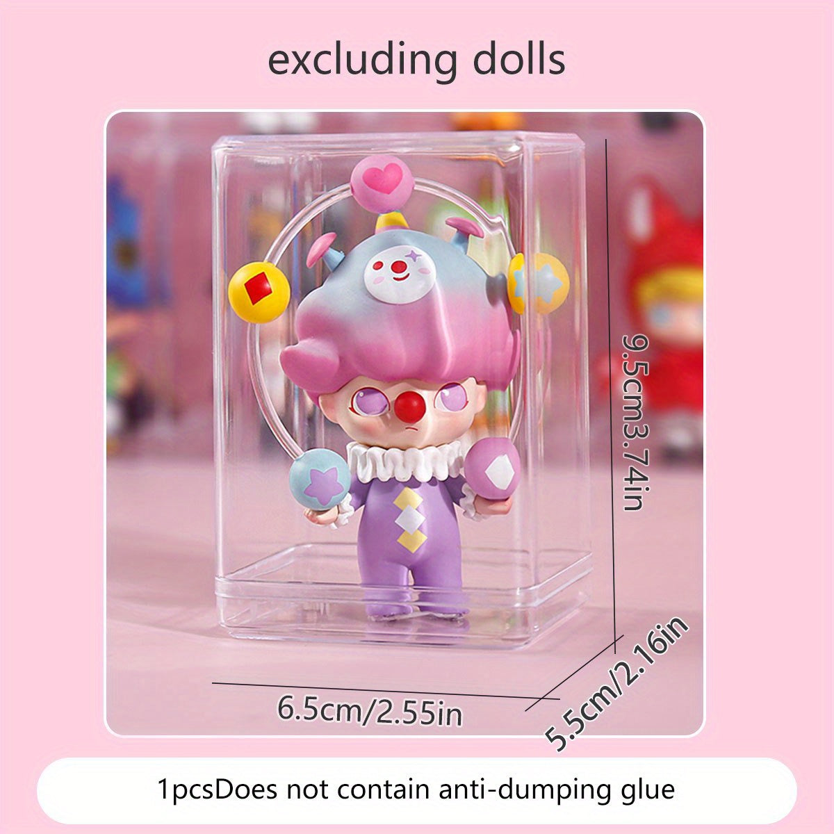 Clear Acrylic Stackable Doll Storage Box