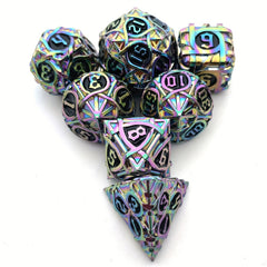 7pcs Solid Maze Metal Mini Dice Game Punishment Drinking Fun Dice