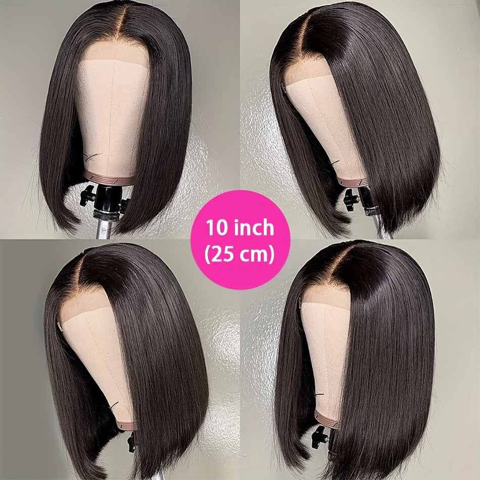 Straight Bob Lace Front Human Hair Wigs 13x4 Lace Frontal Bob Wigs Pre Plucked
