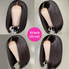 Straight Bob Lace Front Human Hair Wigs 13x4 Lace Frontal Bob Wigs Pre Plucked