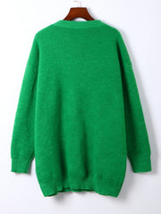 Casual Sweater Dress Women's Plus Letter Print Long Sleeve