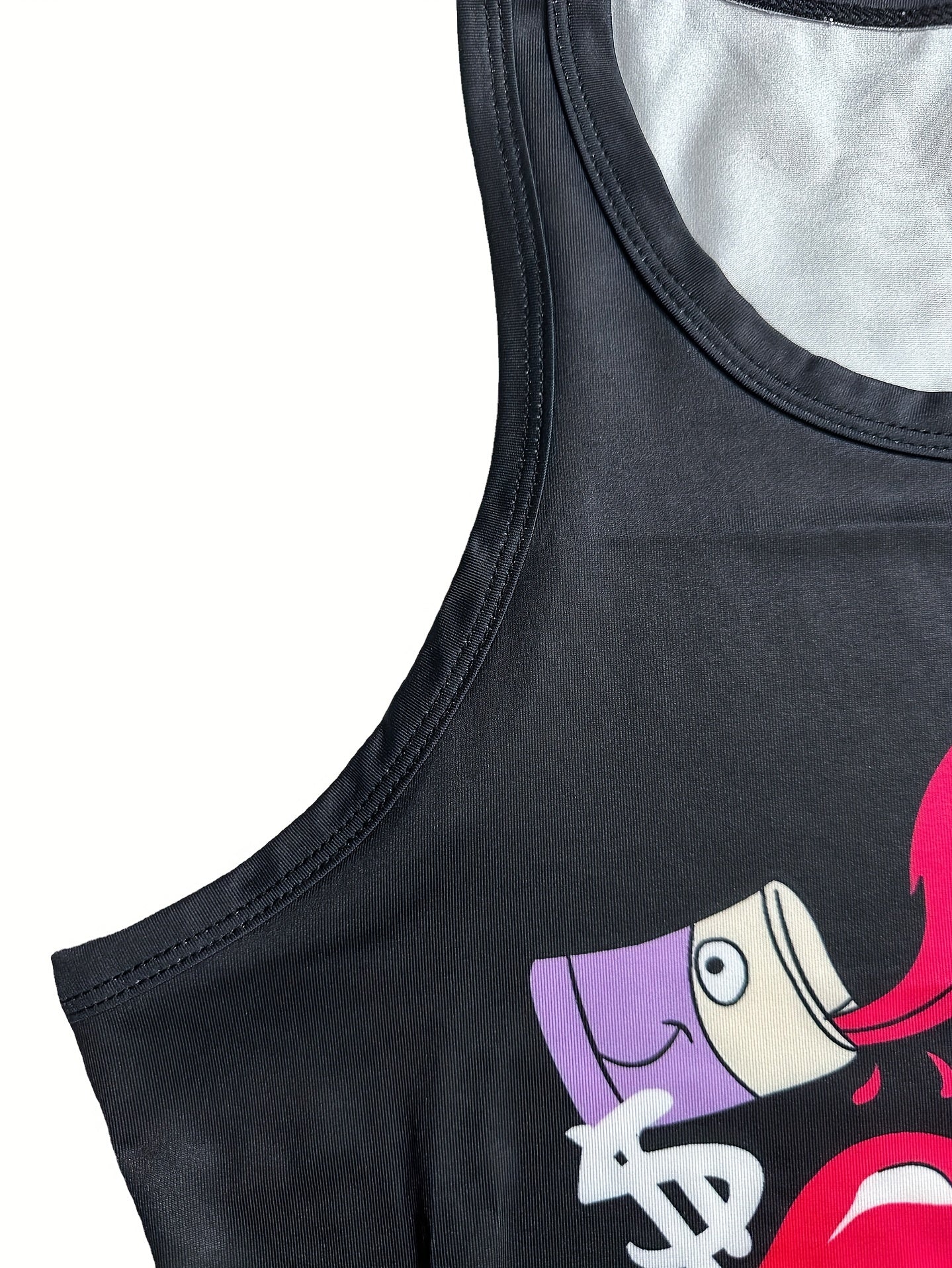 Lip Print Tank Top Women's Casual Sleeveless Summer Tank