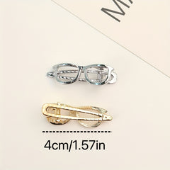 2pcs Sweet Glasses Hair Clip Funny Hair Accessories for Girls