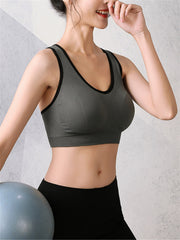 Stretchy Strappy Back Women's Sports Bra for Comfortable Workouts