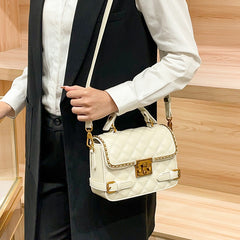 Quilted Crossbody Bag for Women with Detachable Strap