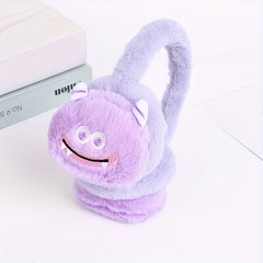 Plush Monster Cartoon Ear Warmers for Men Women Autumn Winter