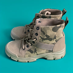 Men's Solid High Top Hiking Boots Comfy Non Slip Lace Up Durable Shoes
