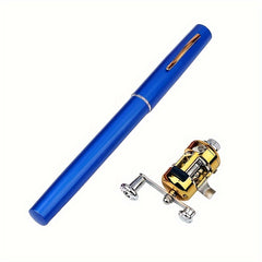 Retractable Fishing Pole & Reel Combo Mini Pocket Pen Rod Tackle