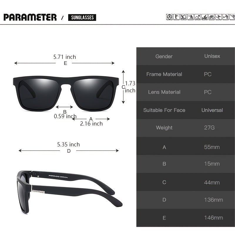 PARANOID Vintage Polarized Sunglasses For Men Women P8731