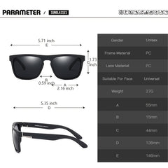 PARANOID Vintage Polarized Sunglasses For Men Women P8731