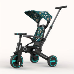 Portable 36 Months Tricycle for Kids with Detachable Awning