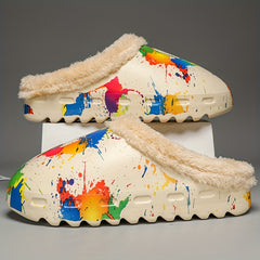 Women's Warm and Stylish Painting Slippers