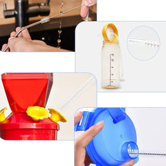 10-pack Nylon & Stainless Steel Insulation Cleaning Set Baby Bottle Brush