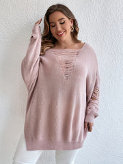 Casual Sweater Women's V Neck Loose Jumper