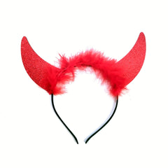 Halloween Devil Costume Hair Hoop Devil Horns Headband Decoration Props