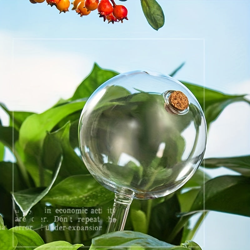 Large Capacity Glass Ball Plant Automatic Dripper Home Garden Watering Device