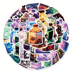 50pcs Magic Juice Series Stickers for Laptop Helmet Water Cup Decoration