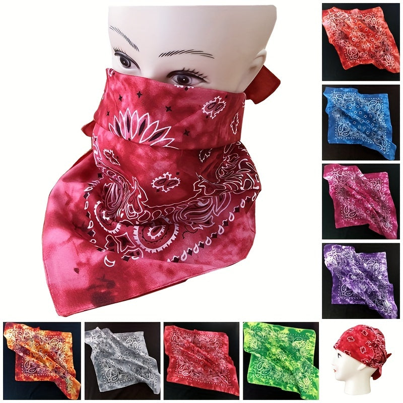 Polyester Paisley Retro Vintage Bandana Hip-hop Headband