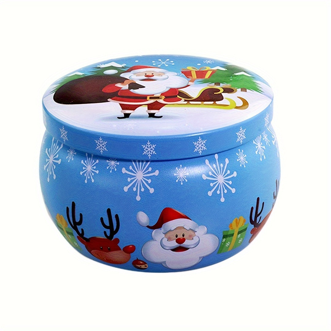 Iron Box Perfume Candle Jar Round Tin Scented Tea Candy Box