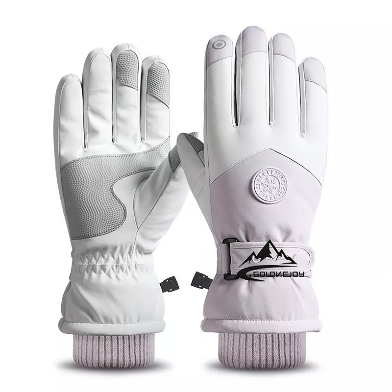Ski Gloves Men Women Winter Cycling Non-slip Waterproof Touch Screen Warm Gloves