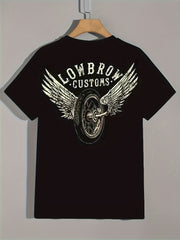 NO TRAIN NO GLORY Pattern Print Men's Short Sleeve Comfy T shirt