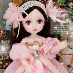 Adorable 13 Joints Sweet Doll with Realistic 3D Eyelashes and Hair