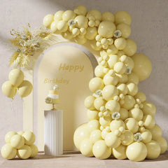 Pastel Yellow Balloons Assortment for Garland Arch - 87pcs