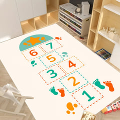 Hop & Count Hopscotch Rug For Kids Soft Anti slip Carpet Children Floor Play Mat