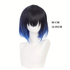Short Straight Hair With Bangs Wig for Anime Costume Parties