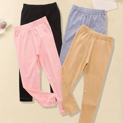 4pcs Girls' Stretchy Tights Pants Leggings Set For Kids