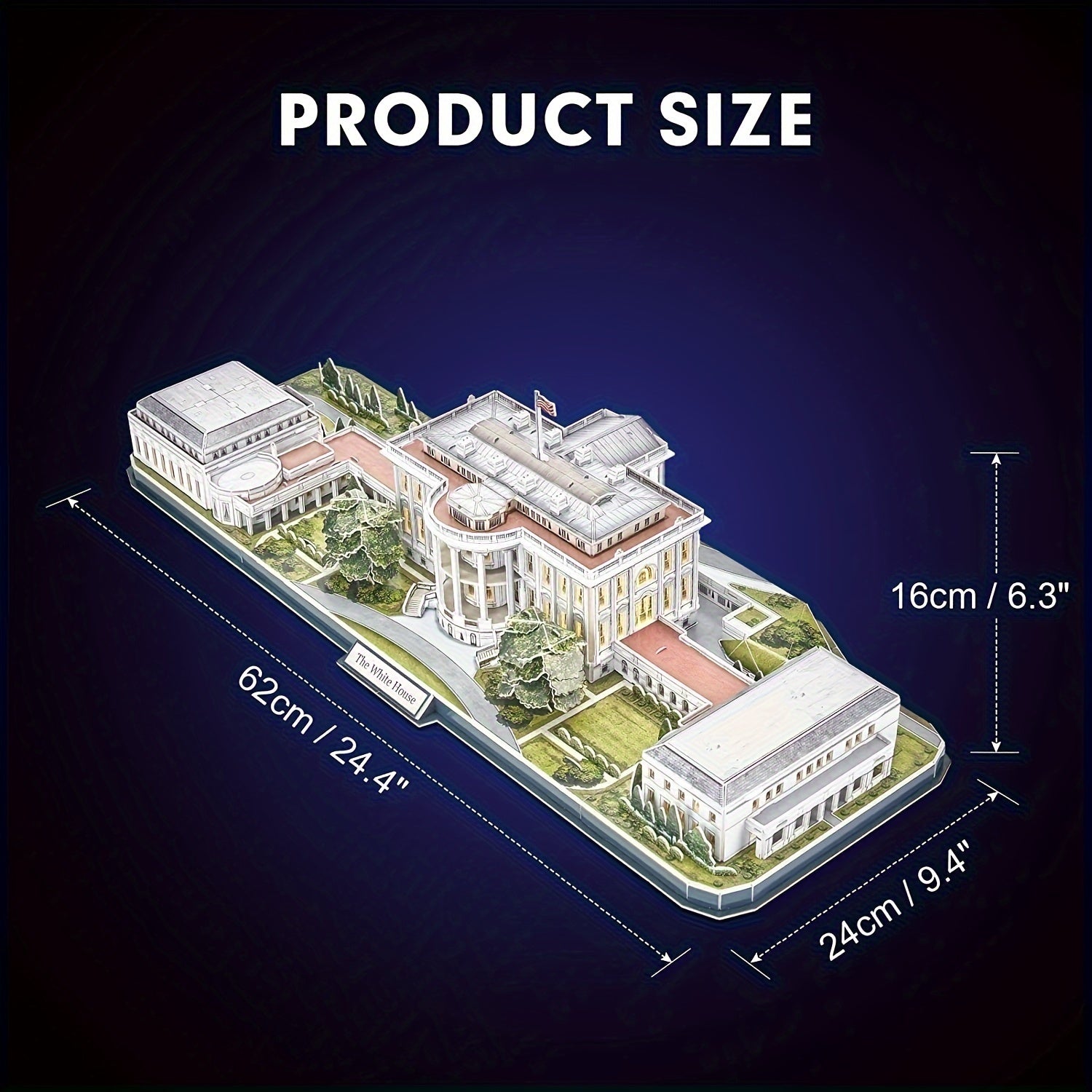 3D Rotatable House Puzzle Construction Model Table Decoration Birthday Gift