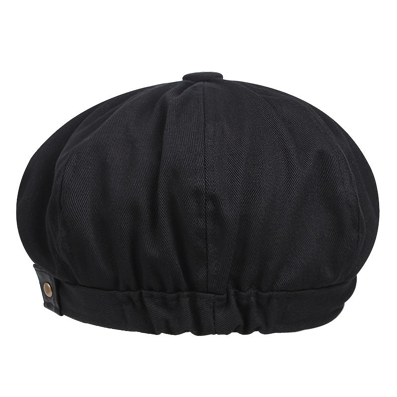 1pc Unisex Cotton Beret Retro Octagonal Hat