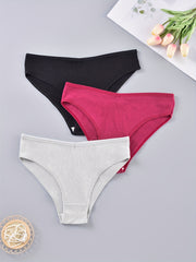 3 Pack Seamless Soft Comfort Plus Size Panties Set