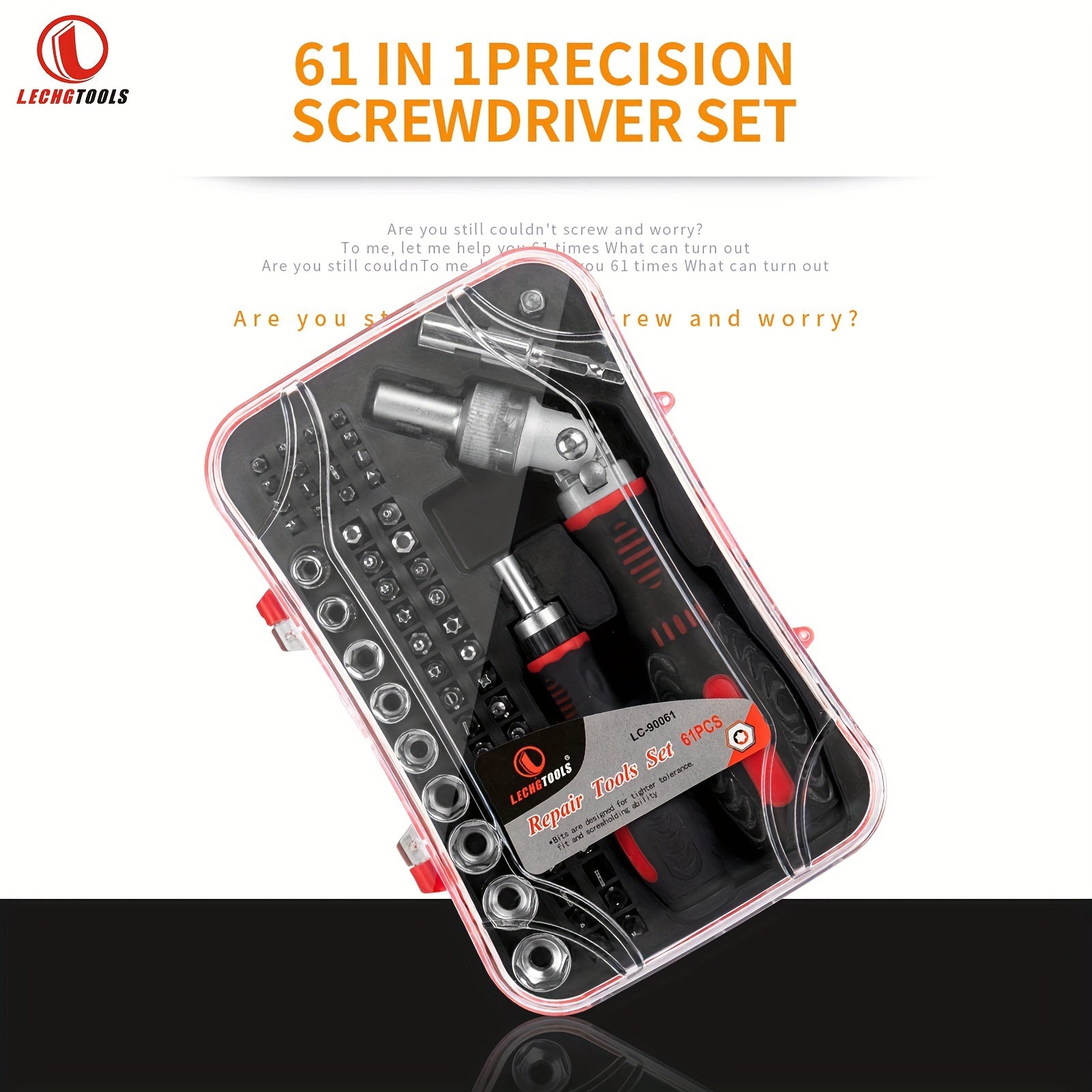 61-Piece Precision Screwdriver Set for Electronics Repair