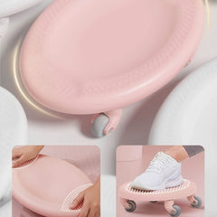 Mute Yoga Abdominal Training Disc 4 Wheels Universal Abdominal Disc