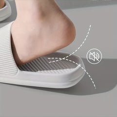 Women's Platform Pillow Slides Open Toe Non Slip Slippers