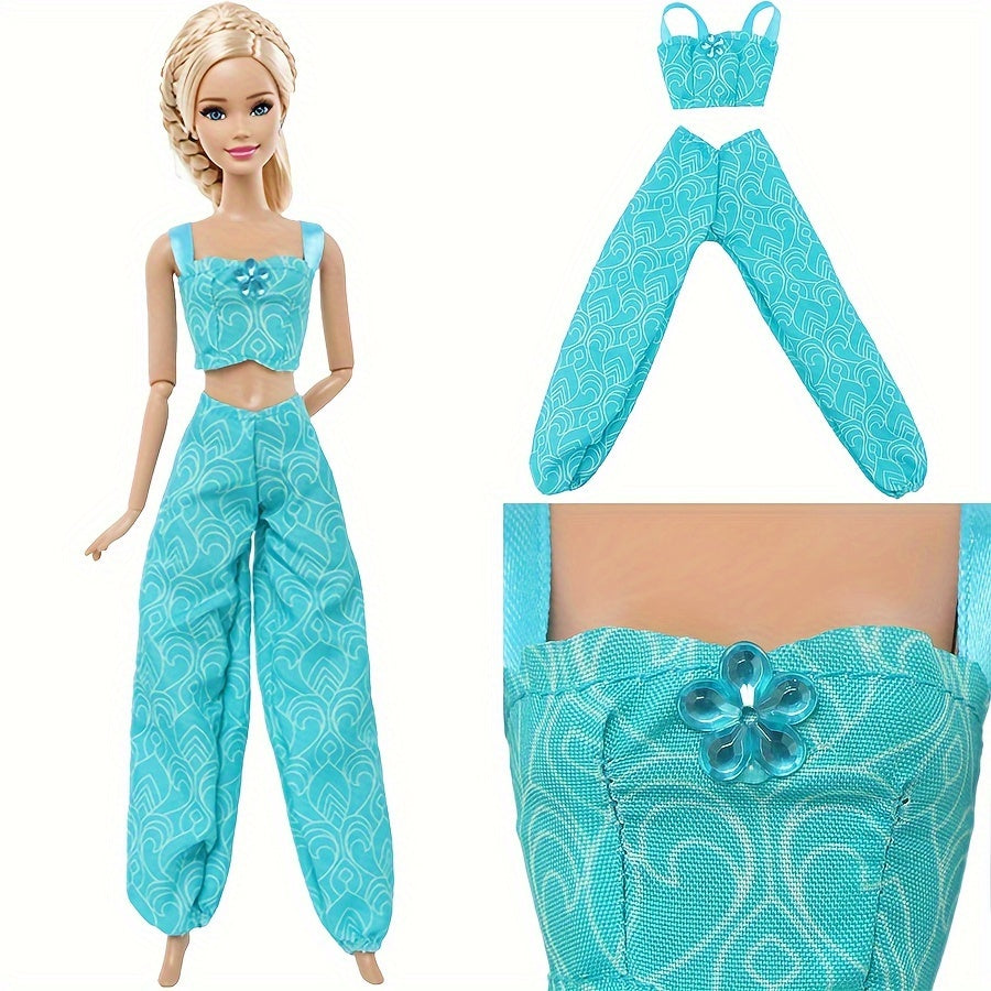 8pcs Princess Dress 8pcs Doll Movie Princess Role Playing Clothes Fairy Tale Bal