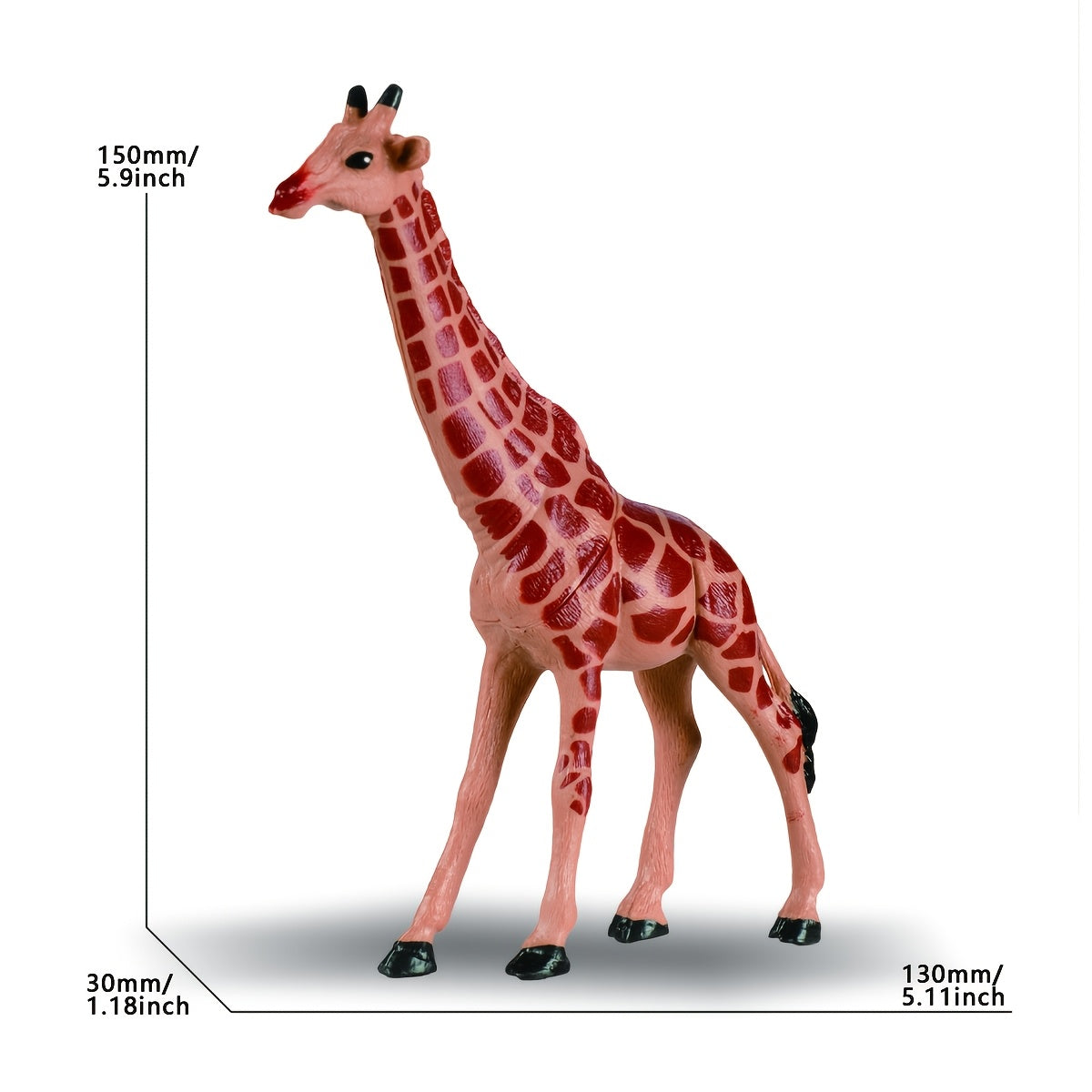 8pcs Jungle Wildlife PVC Toy Set for Kids - Ideal for Learning & Play