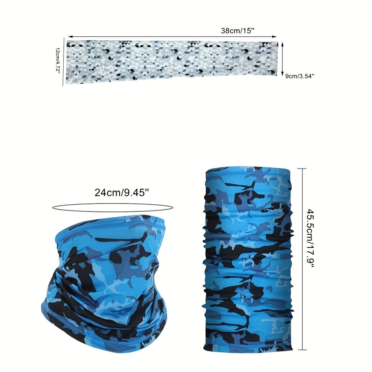 Outdoor Cycling Sunscreen Sleeve Cover and Windproof Mask Set