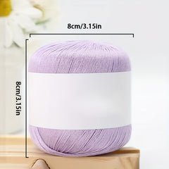 1pc Silk Thread No 6 Lace Thread for Hand Knitting Crocheting DIY 60g pc