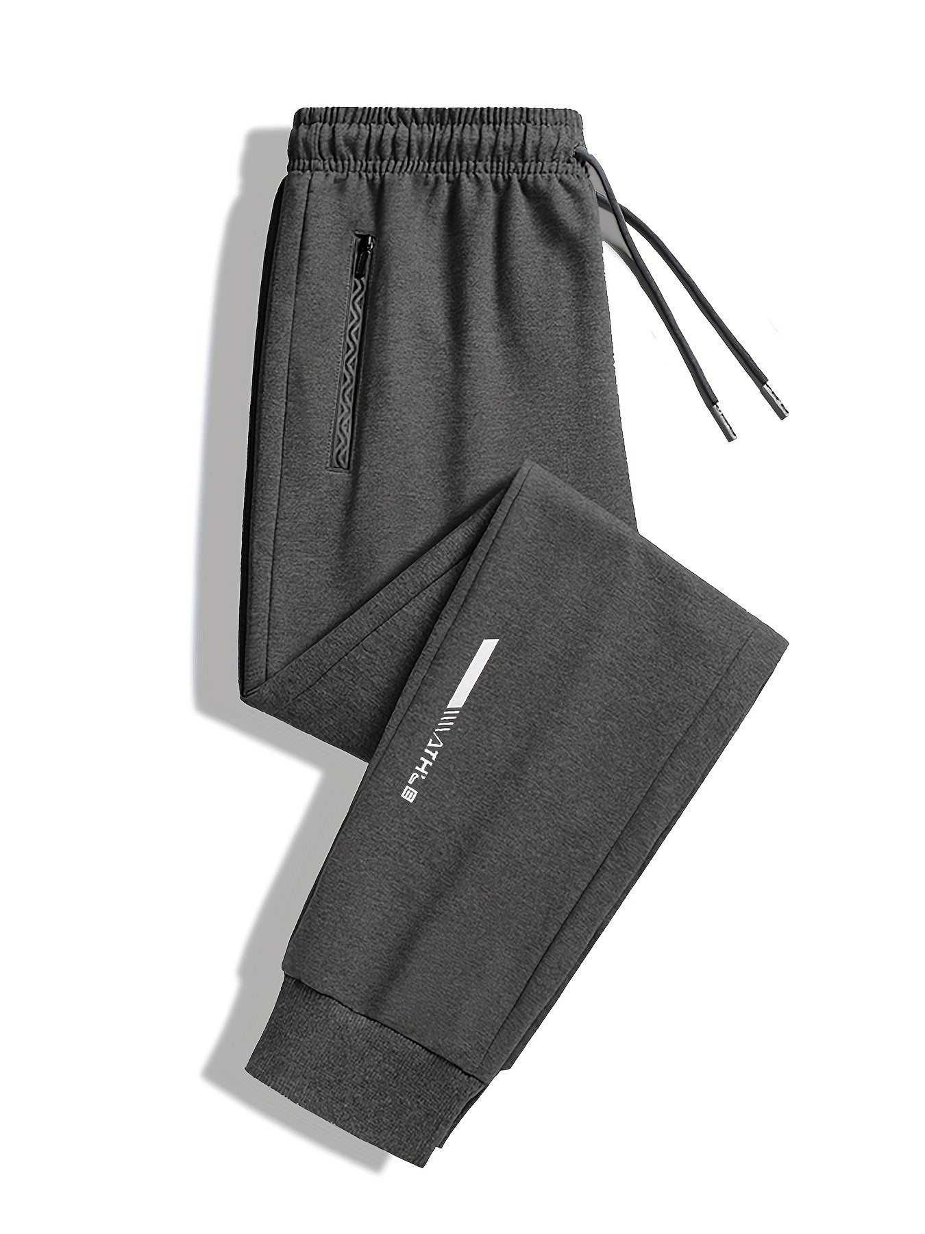 Men's Regular Fit Drawstring Pants for Running Gym