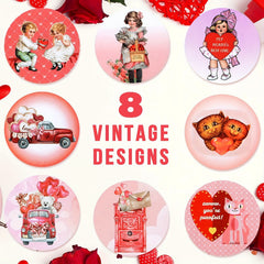 500pcs Love Stickers Crafts Confession Stickers Classroom Decorative Stickers