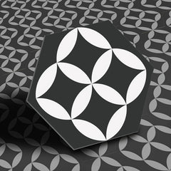 1pc Peel And Stick Floor Tile Hexagonal Vinyl Floor Sticker