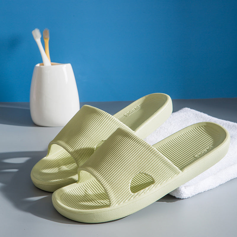 Women's Indoor Cut out Bathroom Slippers Open Toe Non Slip Quick Drying Slides