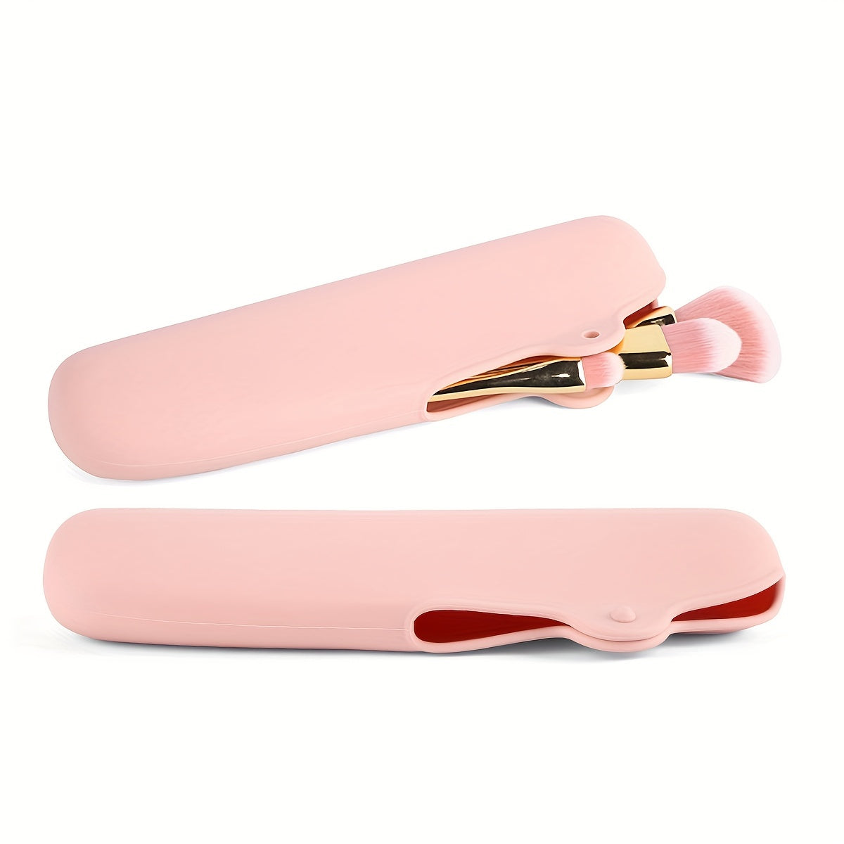 Silicone Travel Makeup Brush Holder Bag Case Cosmetic Pouch