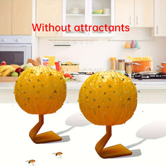 6pcs Indoor Fly Catcher Pumpkin Shaped Non Toxic Odorless for Indoor/Outdoor Use
