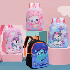Kids Backpack Unicorn Dinosaur Cat School Bag Waterproof Travel Gift