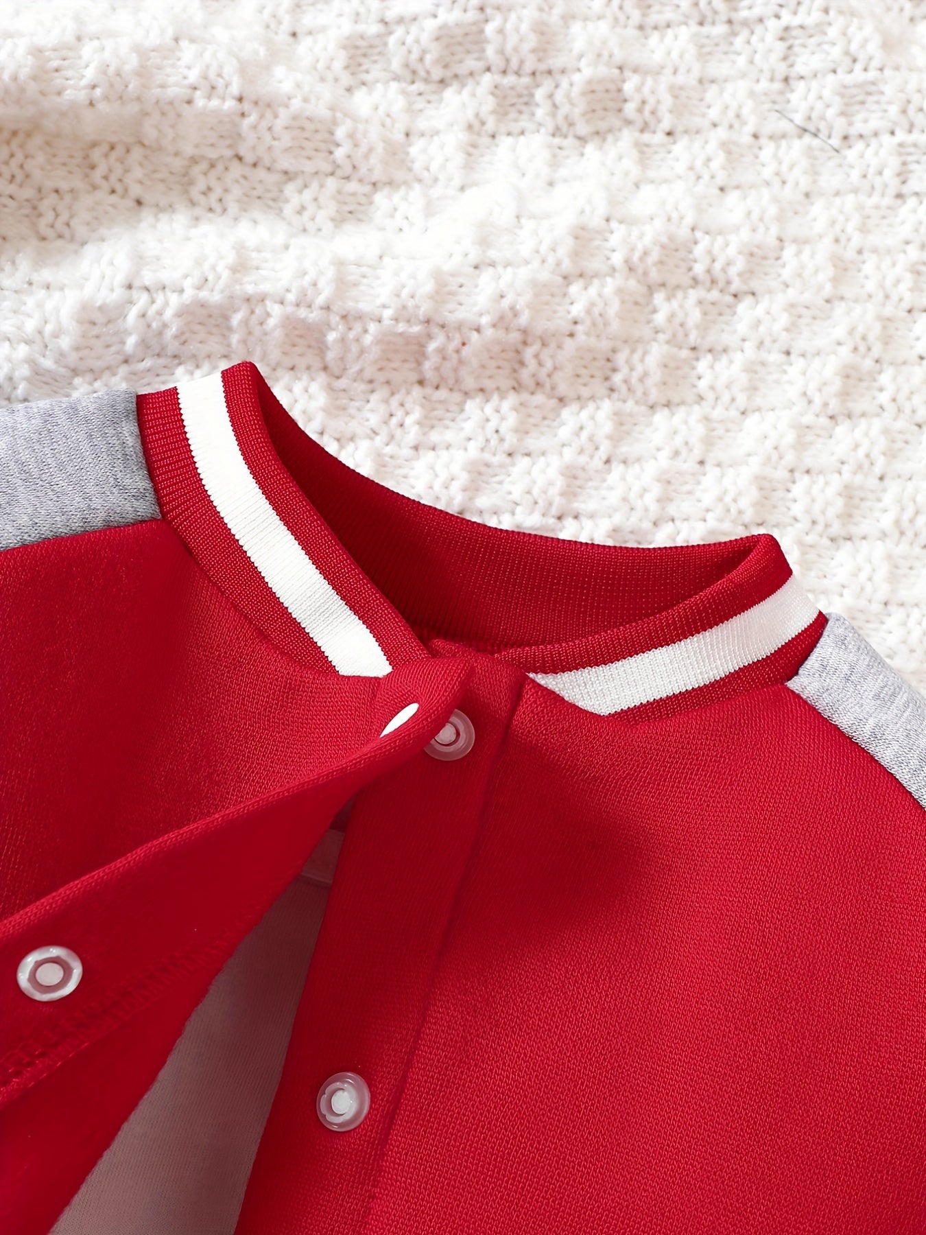 Infant Baseball Sports Set Contrast Jacket Coat Trousers