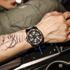 Men's Retro Round Quartz Watch