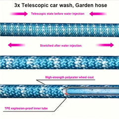 Retractable Water Hose Car Wash Magic Hose Garden Hose 25FT